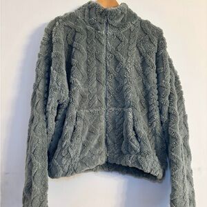 Cozy Gray Textured Jacket